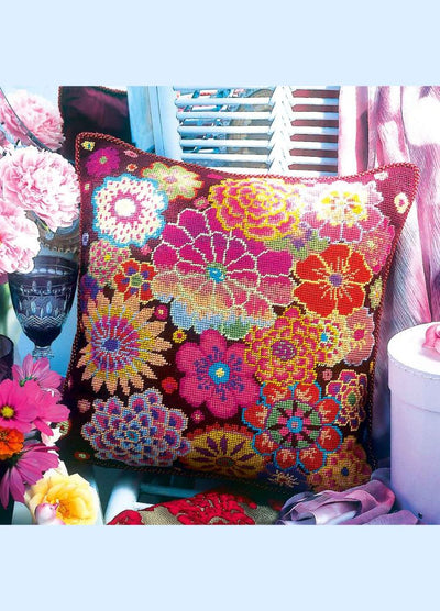 Ehrman Fire Flowers Cushion