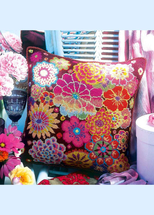 Ehrman Fire Flowers Cushion