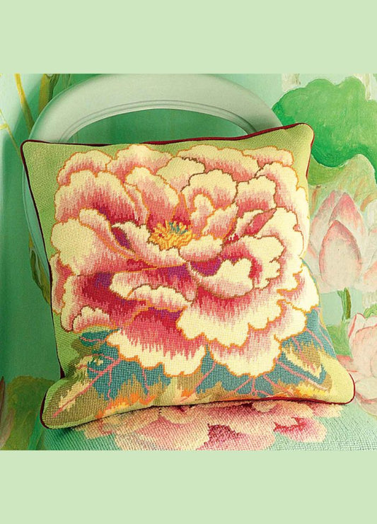 Ehrman Floating Peony Cushion