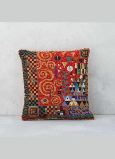 Ehrman Klimt Coral Cushion