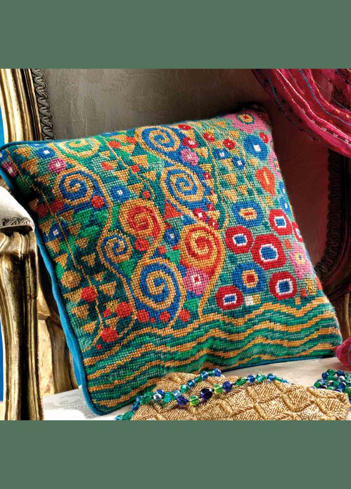 Ehrman Klimt Jade Cushion