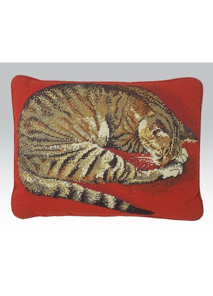 Ehrman Naxos Cat Red Cushion