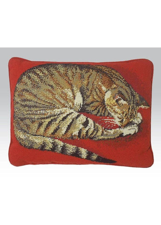 Ehrman Naxos Cat Red Cushion Cushion