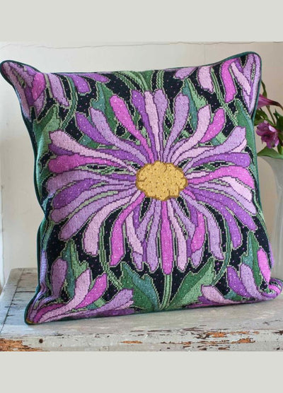 Ehrman Asters Cushion