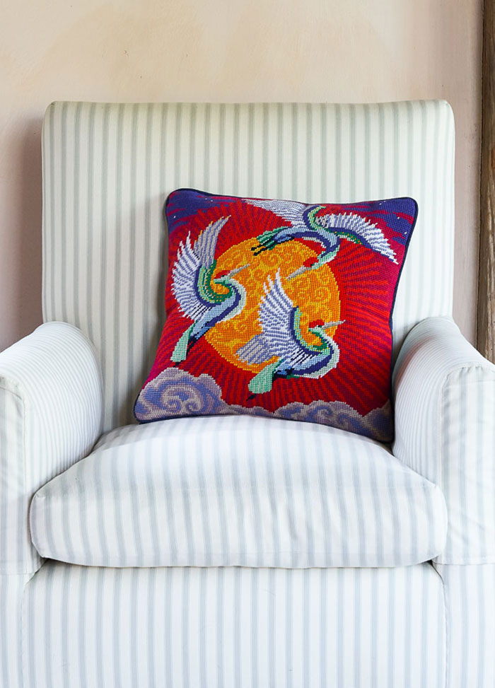 Ehrman Cranes Day Cushion