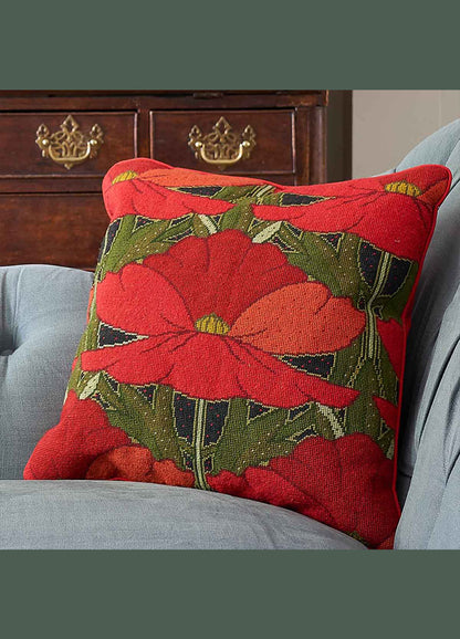 Ehrman Poppies Cushion