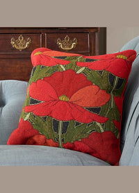 Ehrman Poppies Cushion