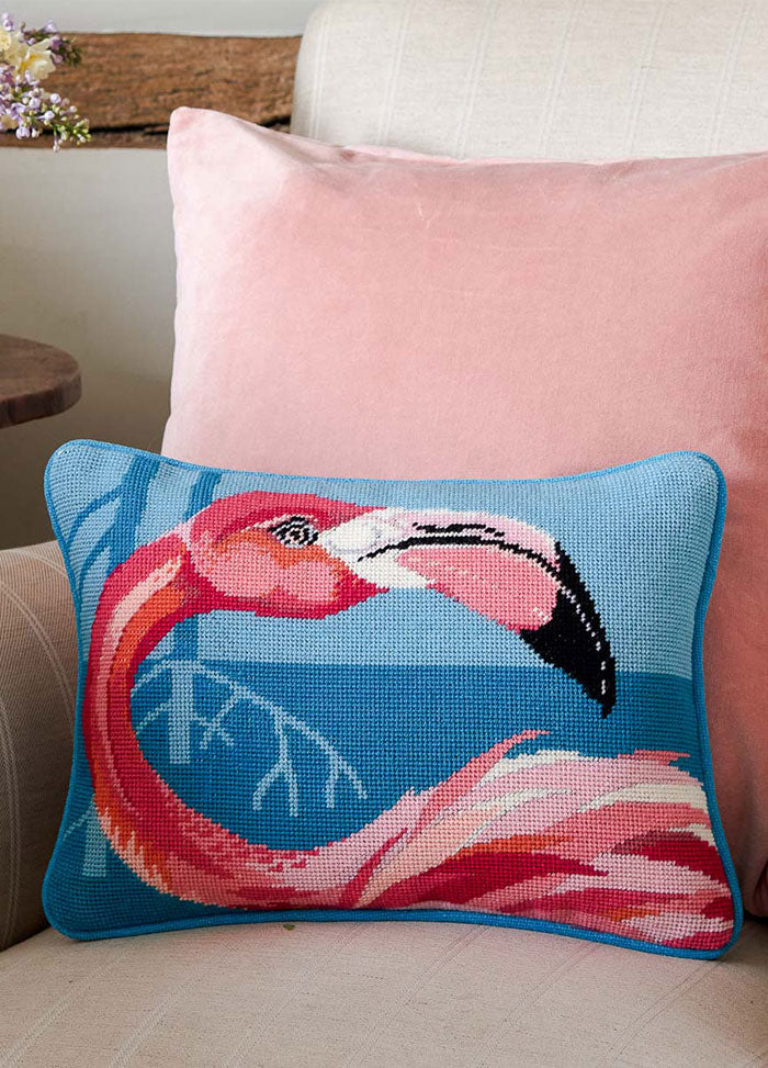 Ehrman Pretty Flamingo Cushion