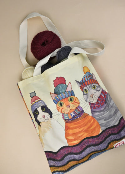 Emma Ball Cats in Hats Tote Bag