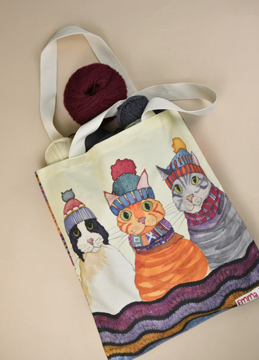 Emma Ball Cats in Hats Tote Bag