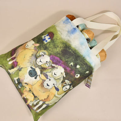 Emma Ball Felted Sheep Tote Bag
