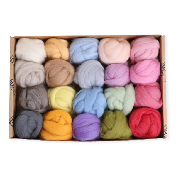 Ashford Corriedale 20 Colour Sampler Pack