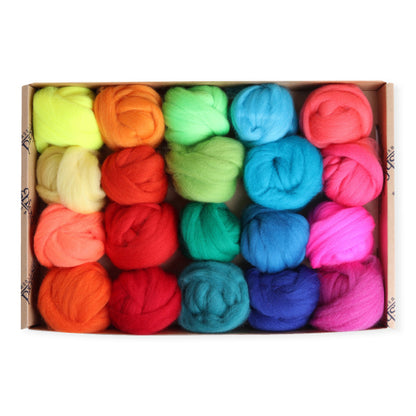 Ashford Corriedale 20 Colour Sampler Pack
