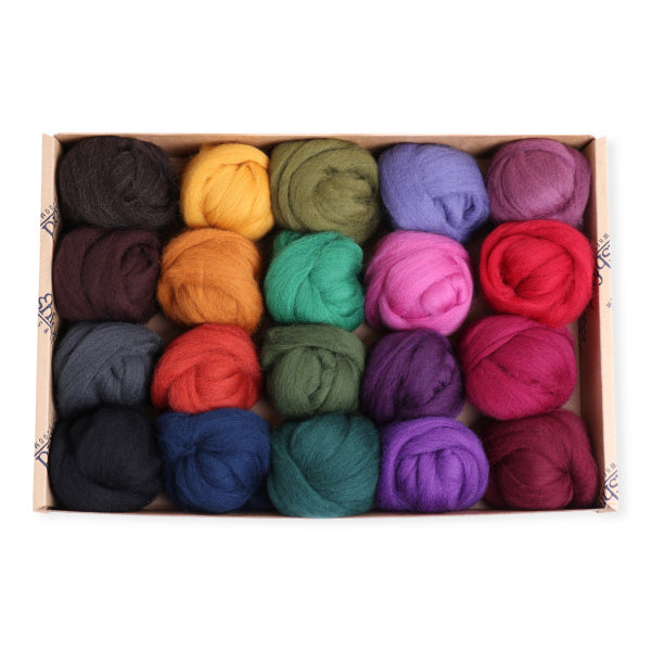 Ashford Corriedale 20 Colour Sampler Pack