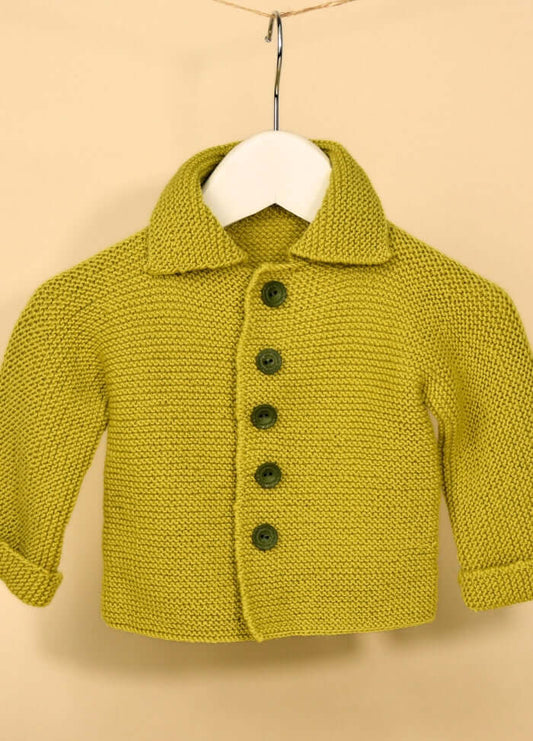 Garter Stitch Baby Jacket Kit