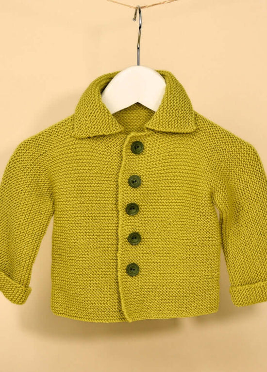 Garter Stitch Baby Jacket Pattern