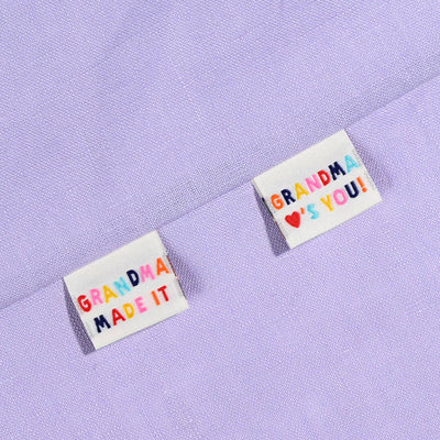 KYLIE AND THE MACHINE Grandma Made It/Grandma Loves You! Sew-in Labels