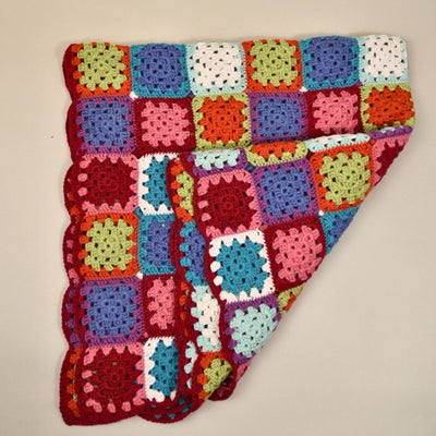 Granny Square Baby Blanket Crochet Kit