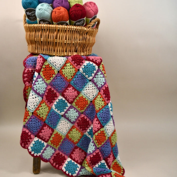 Granny Square Baby Blanket Crochet Kit