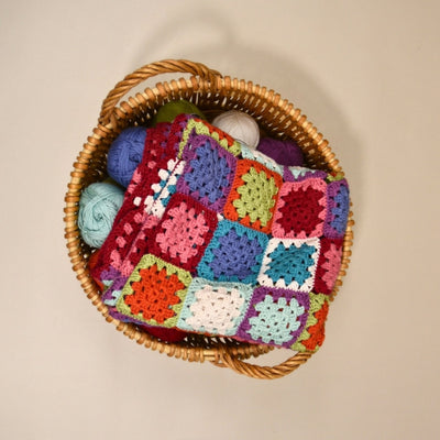 Granny Square Baby Blanket Crochet Kit