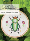 Learn to Cross Stitch - Green Scarab Beetle- MELBOURNE