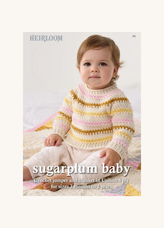 Heirloom Sugarplum Baby Crochet Jumper & Blanket Pattern