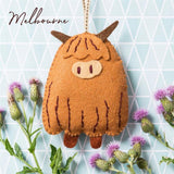 Kids Workshop - Corrinne Lapierre Highland Cow Felt Craft - MELBOURNE