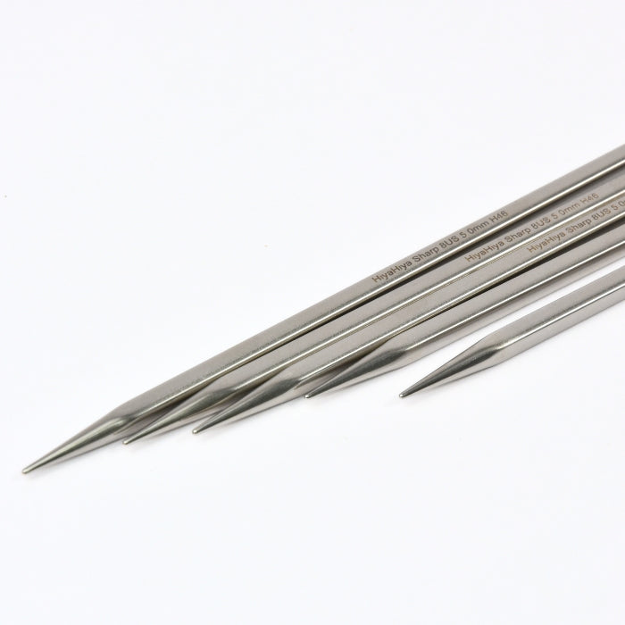 HiyaHiya Square Sharp Steel Double Pointed Needles