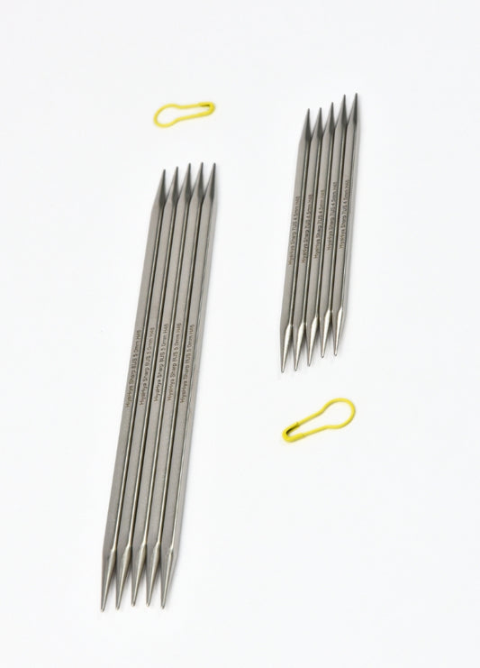 HiyaHiya Square Sharp Steel Double Pointed Needles