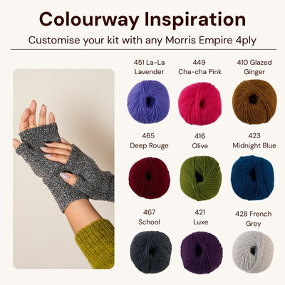 Hunter Fingerless Gloves Kit