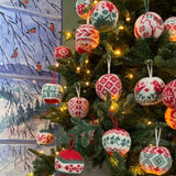 Arne & Carlos - 24 Christmas Balls - Digital Pattern