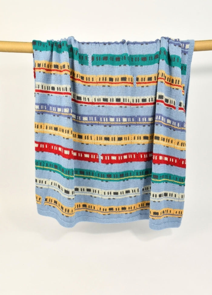 Jake Henzler Toy Trains Blanket Digital Pattern