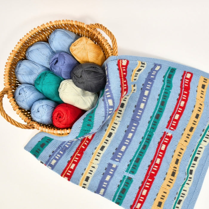 Jake Henzler Toy Trains Blanket Kit