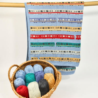 Jake Henzler Toy Trains Blanket Kit