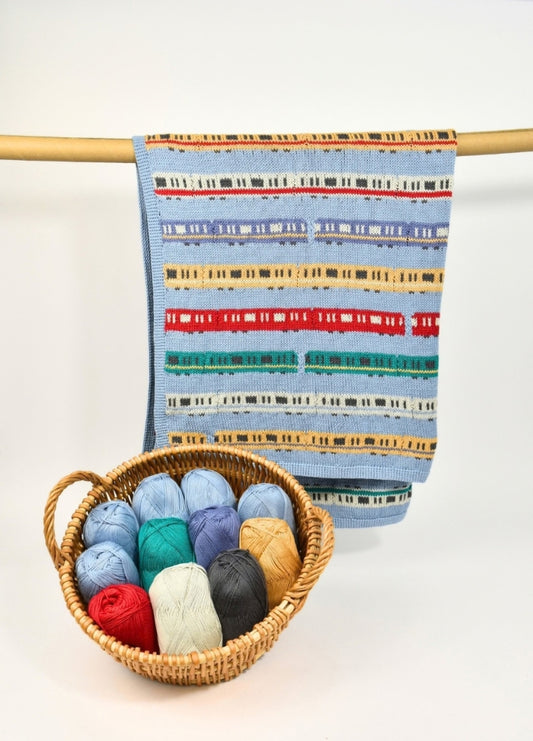 Jake Henzler Toy Trains Blanket Kit