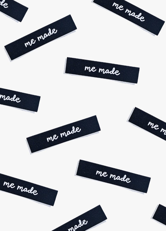 Me Made End Fold Labels Sew-in Labels scattered