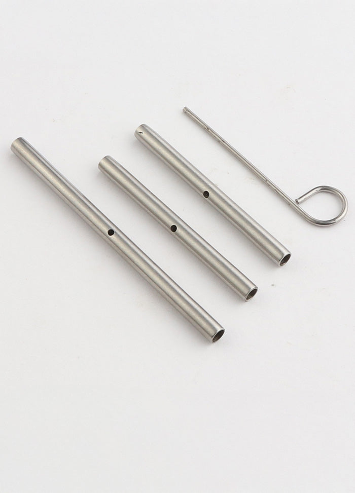  Set of four stainless steel tubes with hooks for joining Knit Pro cables, featuring three connector sizes and a tightening key.