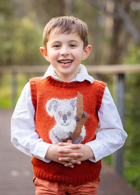 DrummRoll Koala Kid Vest Kit (Pattern Not Included)