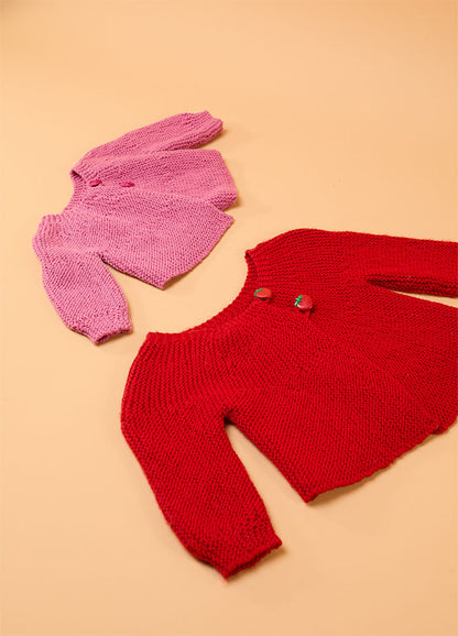 La Vie En Rose Baby Cardigan Kit
