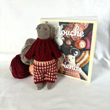 Fern the Wombat in the Brown and Red Colourway Featuring Laine Publishing Mouche and Friends by Cinthia Vallet 