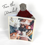 Fern the Wombat in the Brown and Red Colourway Featuring Laine Publishing Mouche and Friends by Cinthia Vallet 