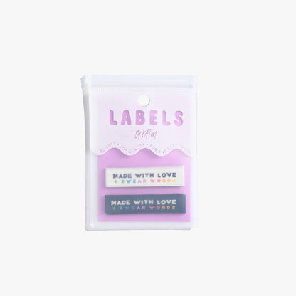 Kylie and The Machine Made With Love And Swear Words Sew-in Labels