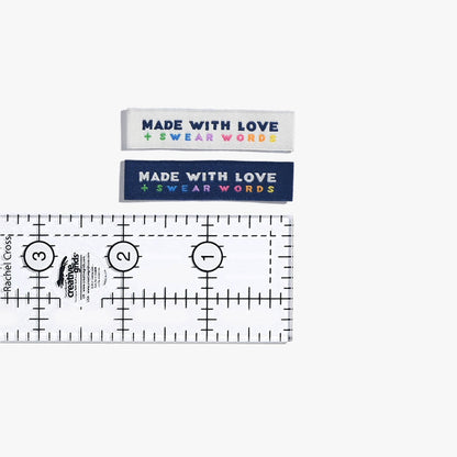 Kylie and The Machine Made With Love And Swear Words Sew-in Labels