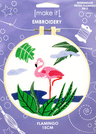 Make It Flamingo Embroidery Kit