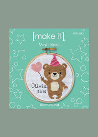Make It Bear Mini Cross Stitch Kit