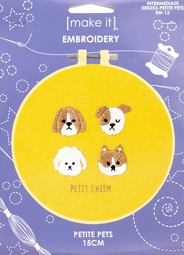 Make It Petite Pets Embroidery Kit