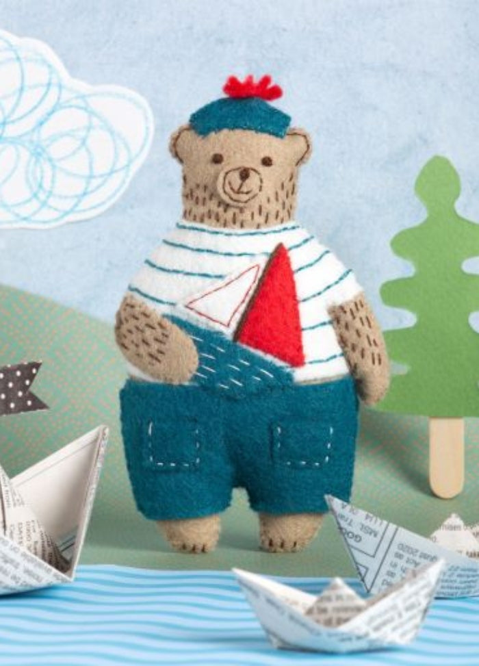 Corinne Lapierre Marcel the Sailor Bear Felt Craft Mini Kit