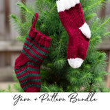 Mini Christmas Stockings Bundle - Yarn and Digital Pattern