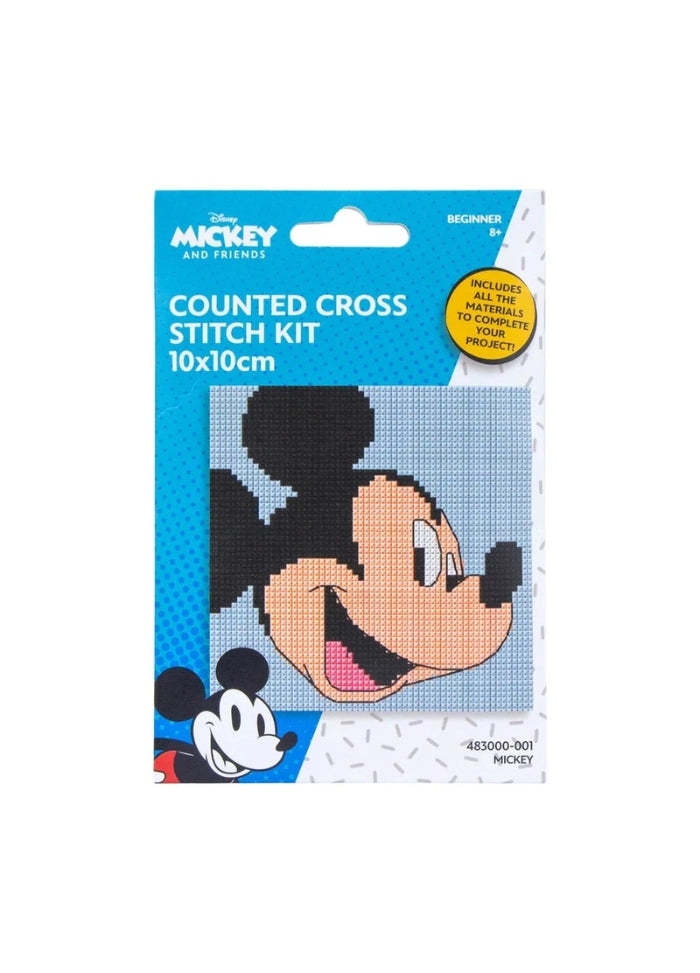 Disney Mickey Mouse Cross Stitch Kit 10×10 cm Morris & Sons — free download