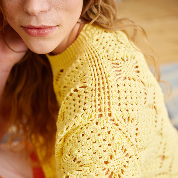 Laine Let's Crochet Mirdza Top Kit